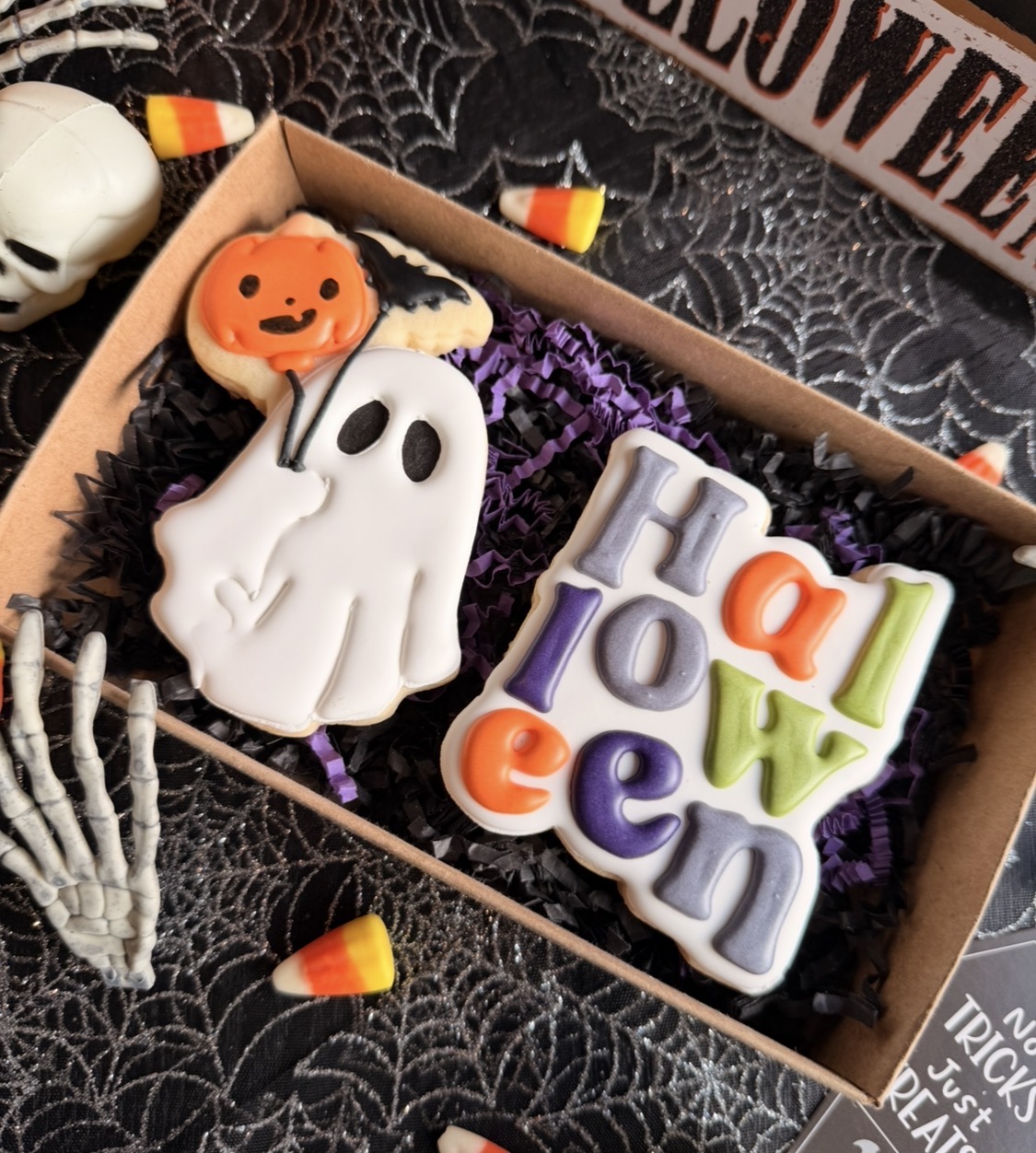 Halloween Balloon Ghost Cookie Box