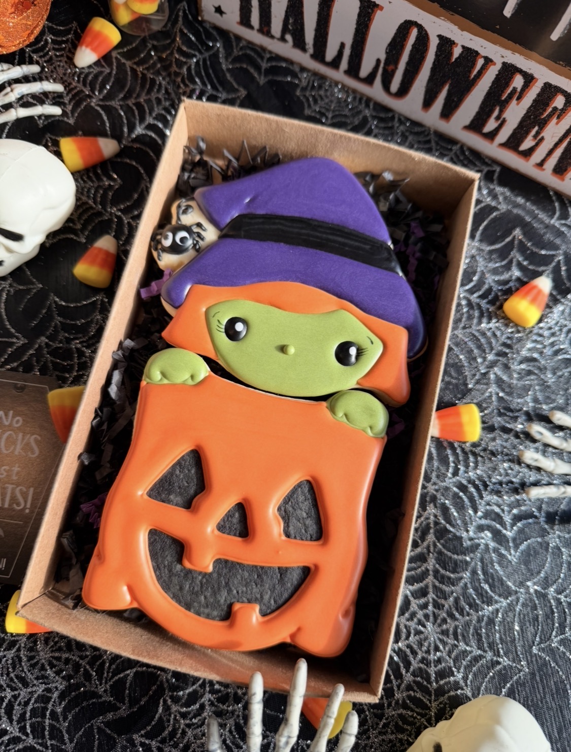 Little Witch Trick or Treat Cookies