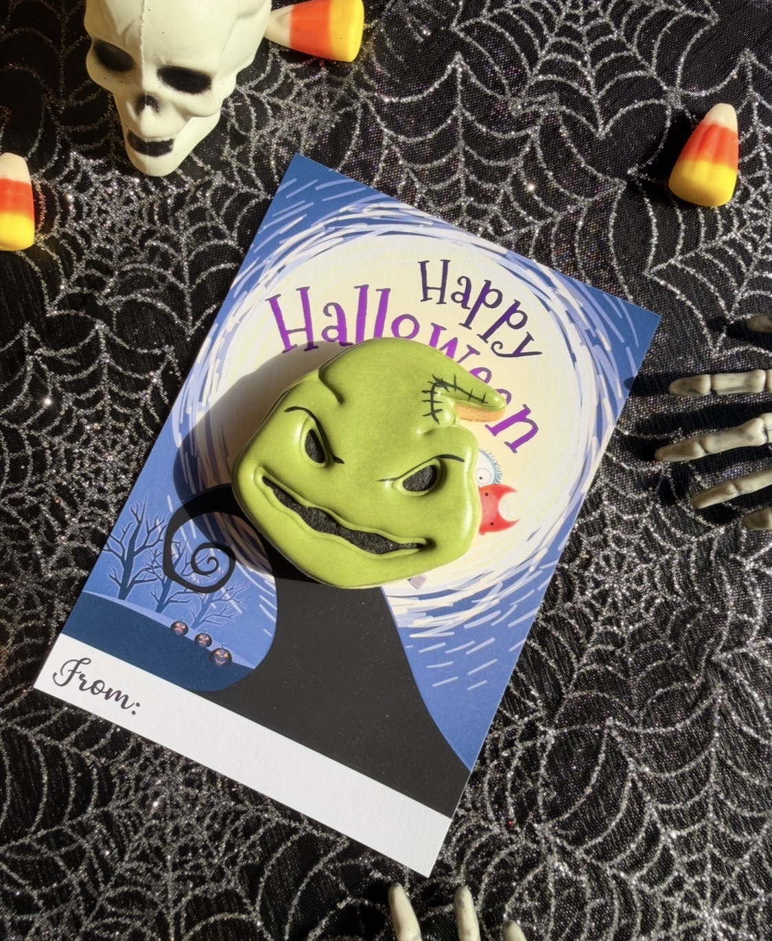 Oogie Boogie Halloween Cookie Card