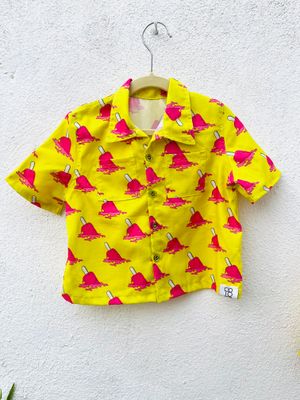 Kids' Yellow  Shirt and Shorts Set