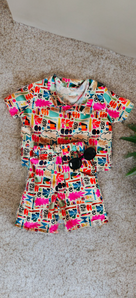 Colorful summer's Outfit Kids Unisex Co-set