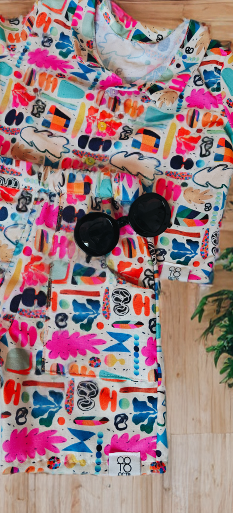 Colorful summer's Outfit Kids Unisex Co-set