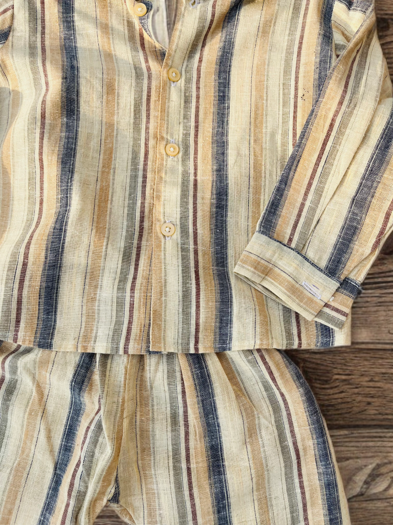 Striped Button-Up co-set
