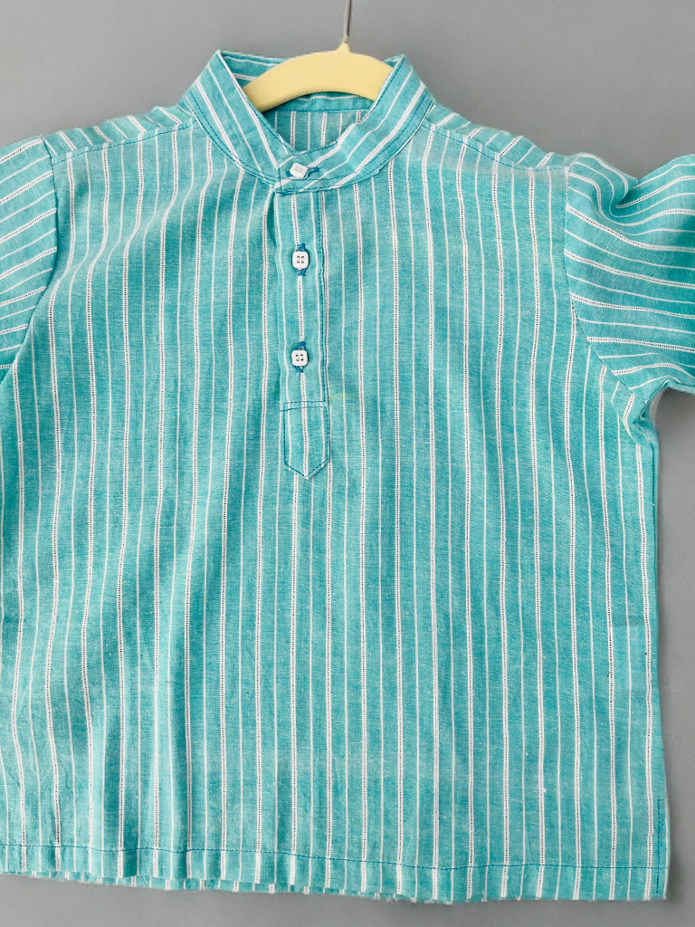 Striped Teal Shirt