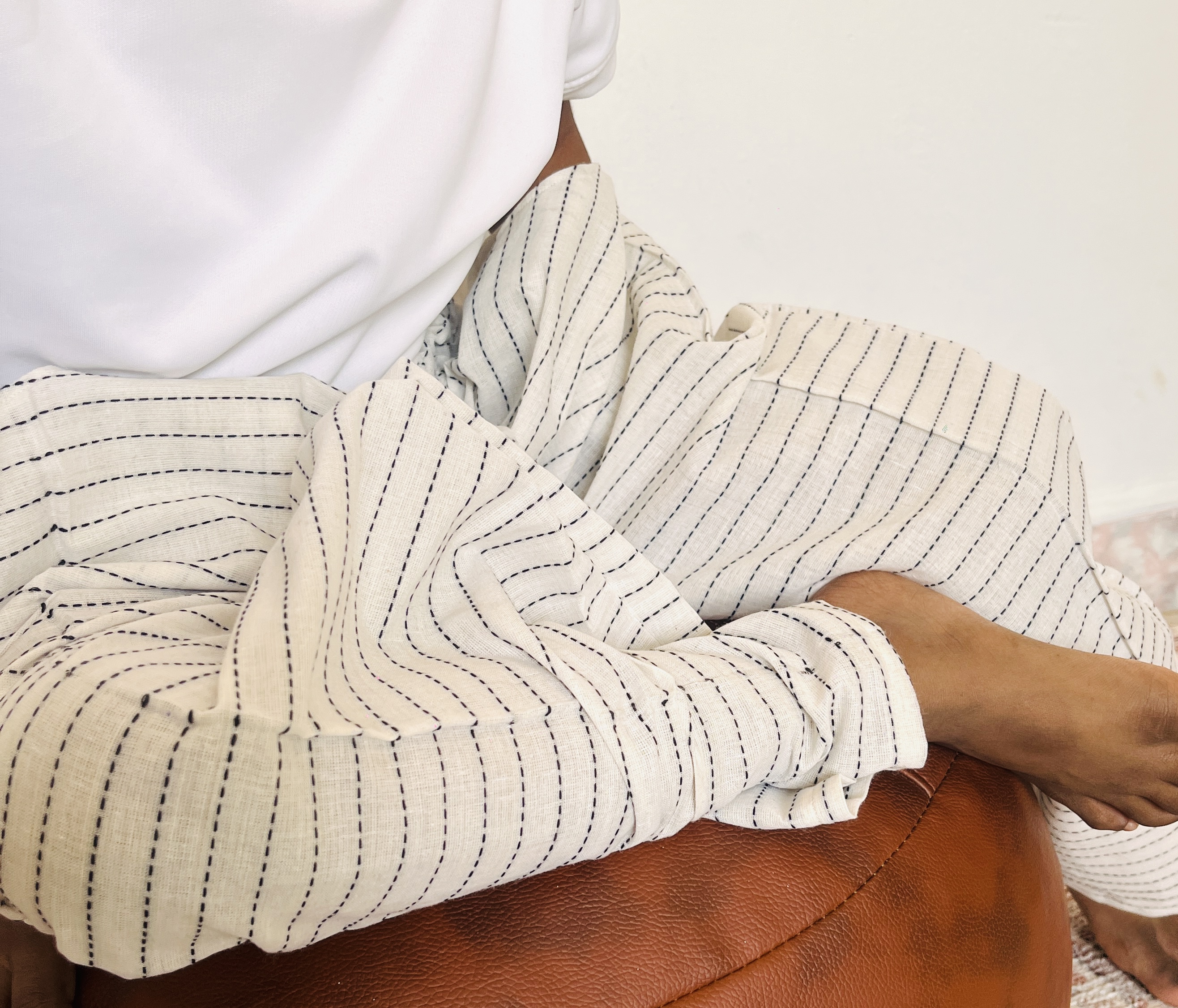 Striped Cotton Pants