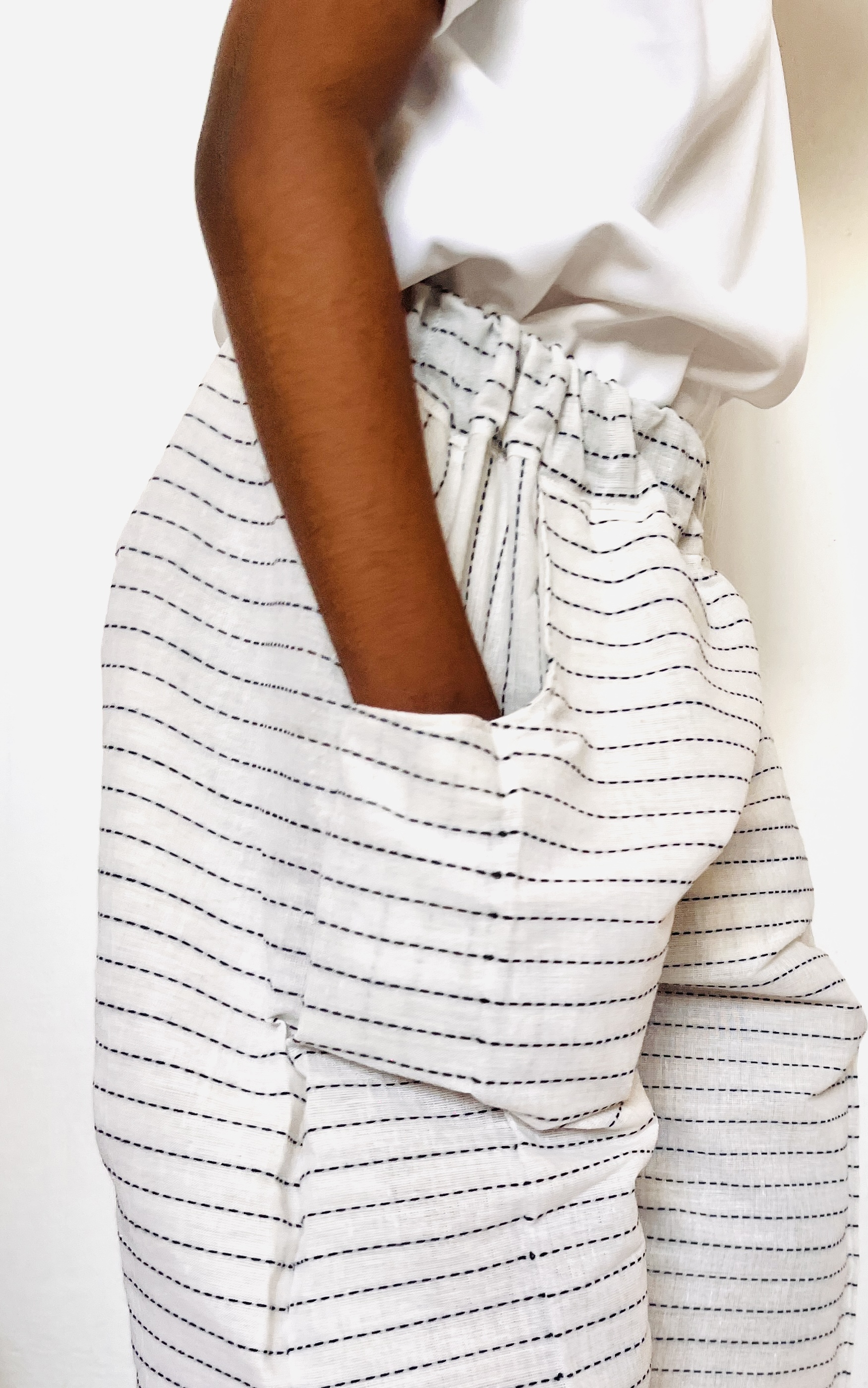 Striped Cotton Pants