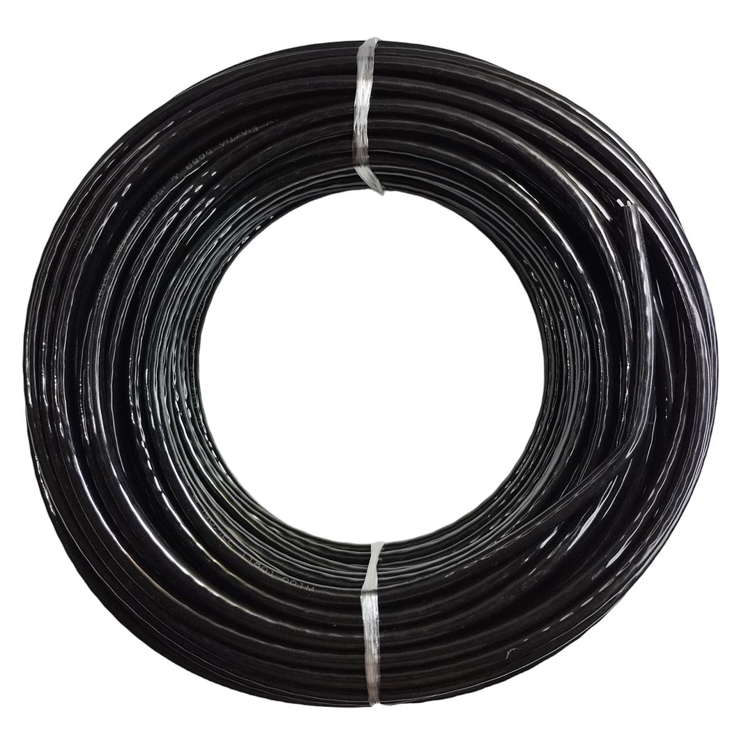 Tramo 50 Metros Cable UTP Cat 6 Exterior Doble Forro Negro 8 hilos