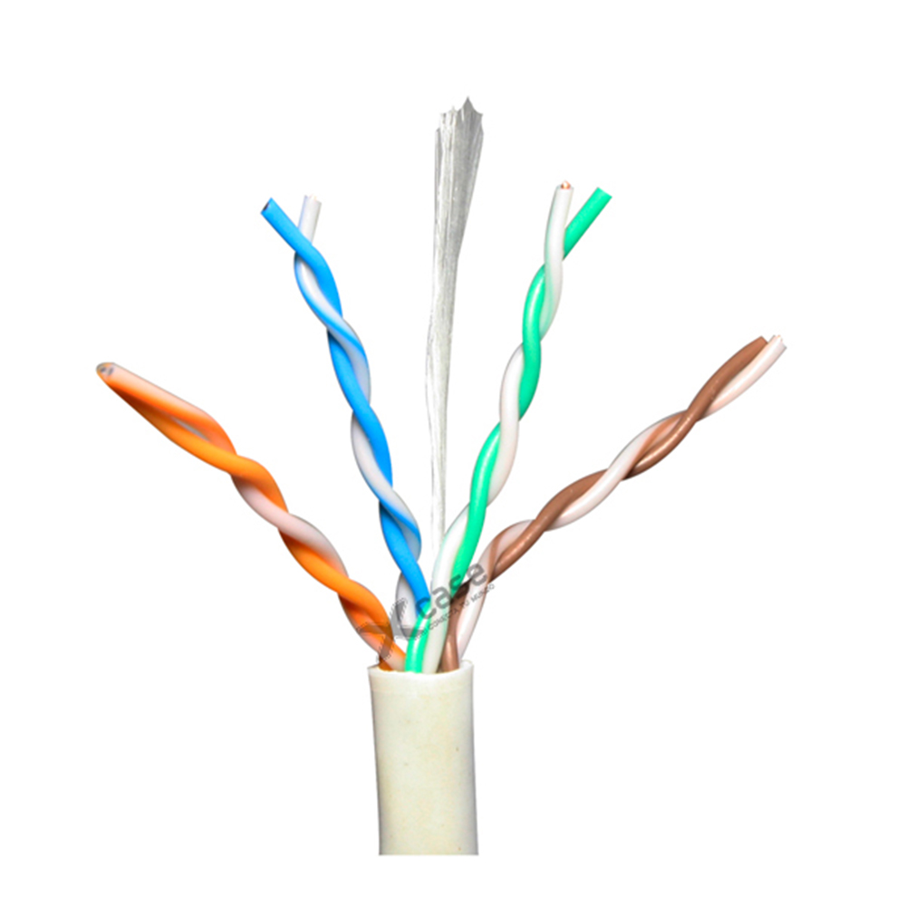 Bobina 100 Metros Cable Utp Cat 5e Blanca 8 Hilos 0.40mm CCTV