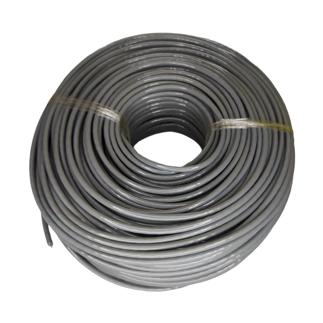Bobina 100 Metros Cable Utp Cat 5e Exterior Doble Forro Gris 8 Hilos