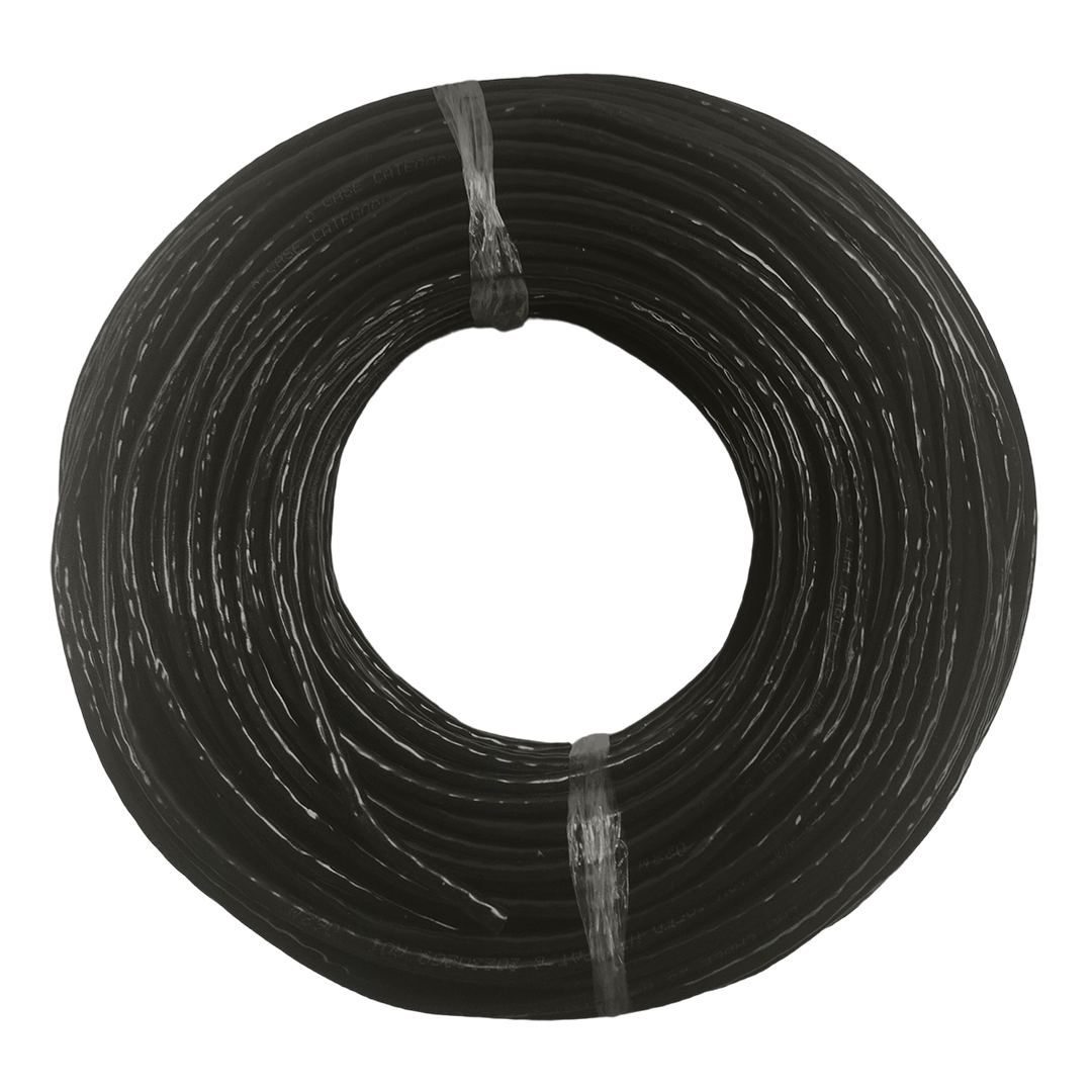 Bobina 100 Metros Cable UTP Cat 6 Negra 8 hilos 0.50mm 