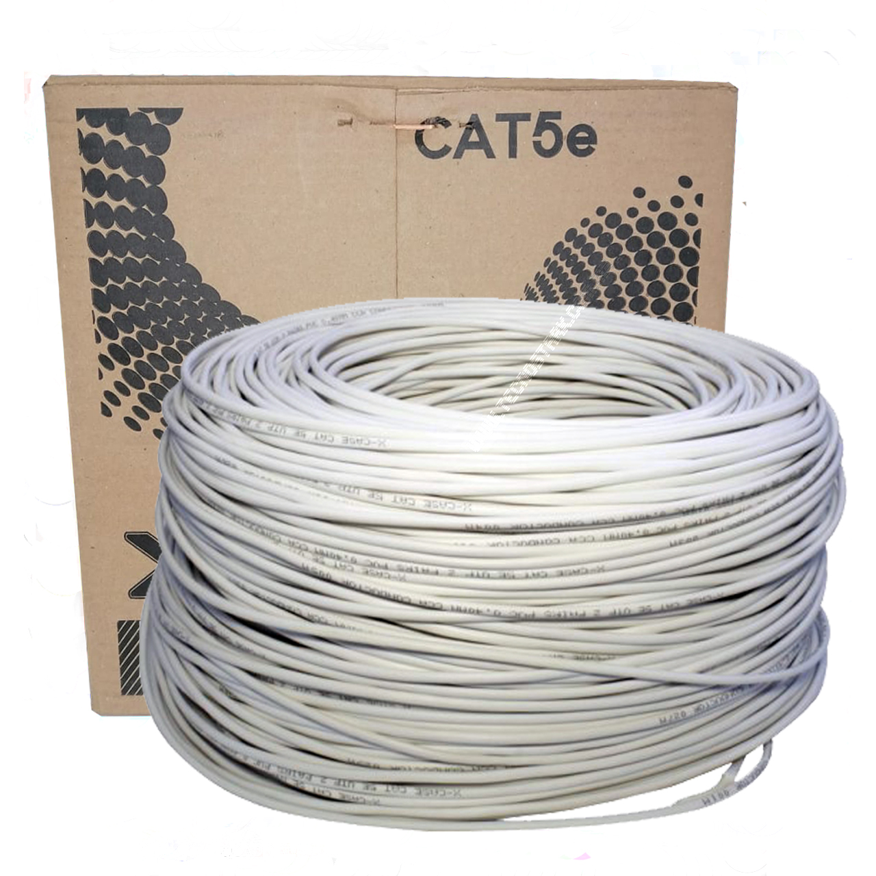 Bobina 305 Metros Cable Utp Cat 5e Blanca 8 Hilos0.40mm CCTV