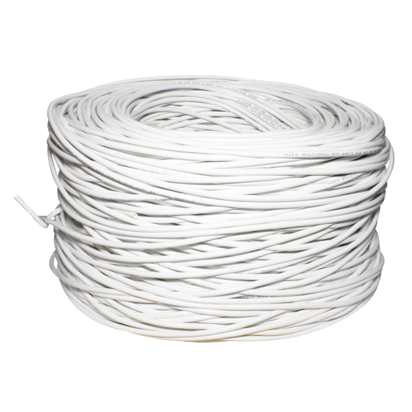 Bobina 305 Metros Cable UTP Cat 6 Blanca 8 hilos 0.50mm CCTV