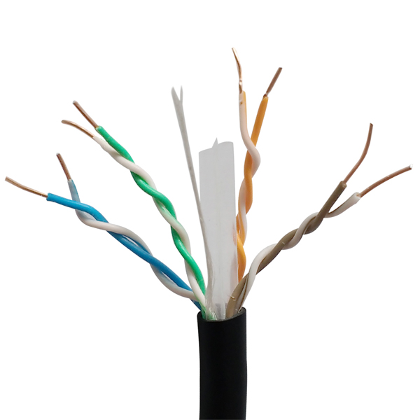 Bobina 305 Metros Cable UTP Cat 6 Negro 8 hilos 0.50mm CCTV