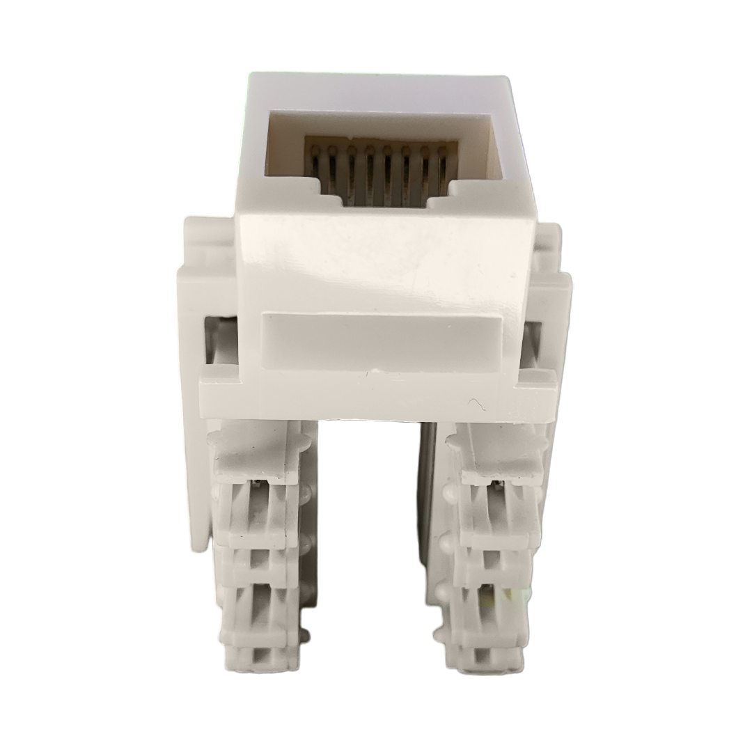 Jack Rj45 Cat 5e Blanco Utp Conector Hembra Red 1 Pieza