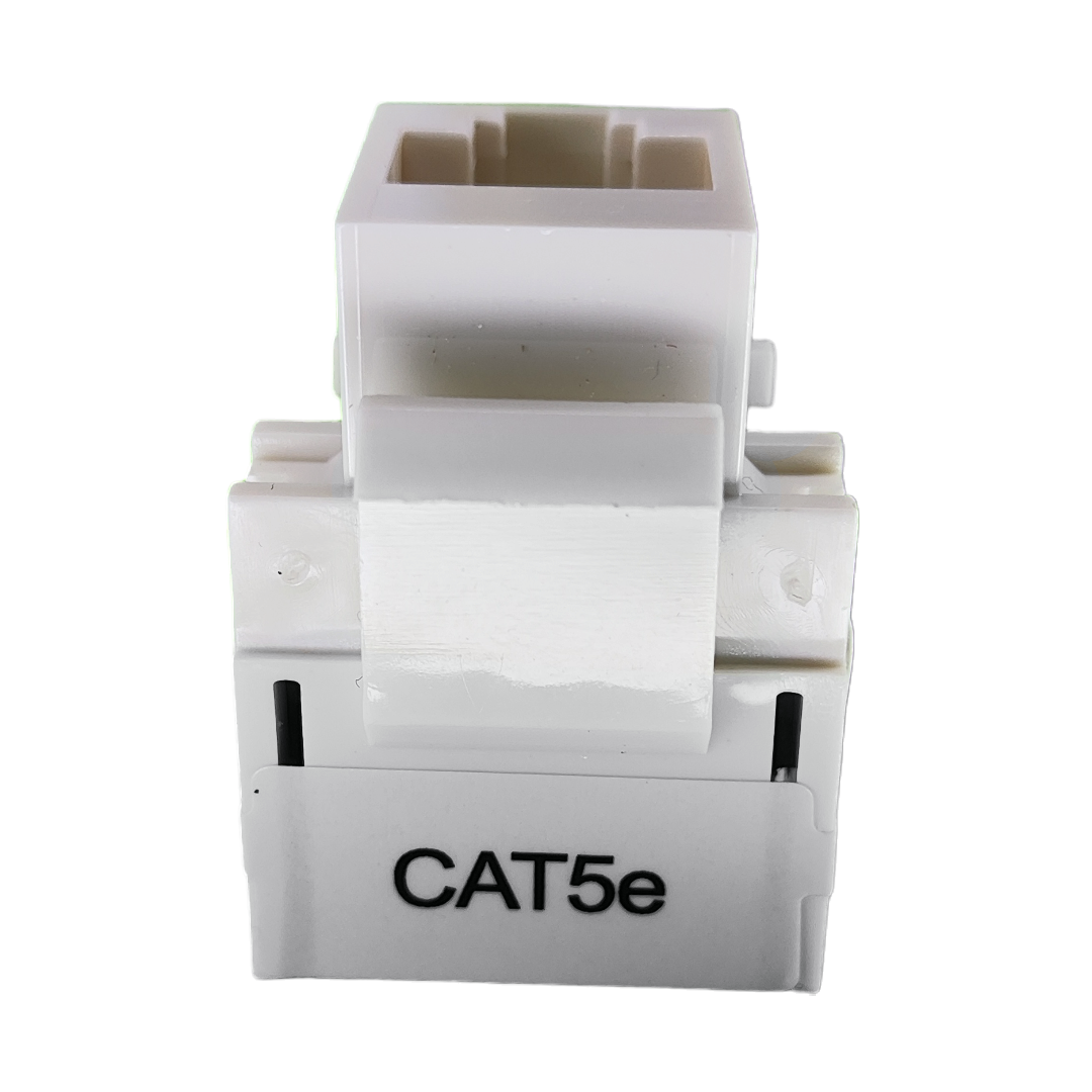 Jack Rj45 Cat 5e Blanco Utp Conector Hembra Red 10 Piezas