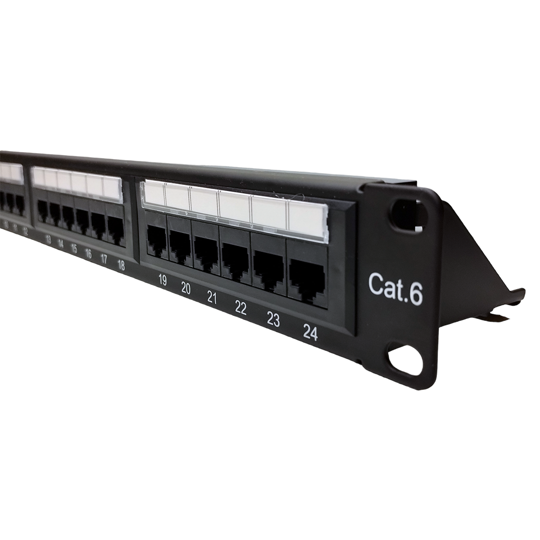 Panel de Parcheo 24 Puertos UTP Cat 6 Patch panel 1U