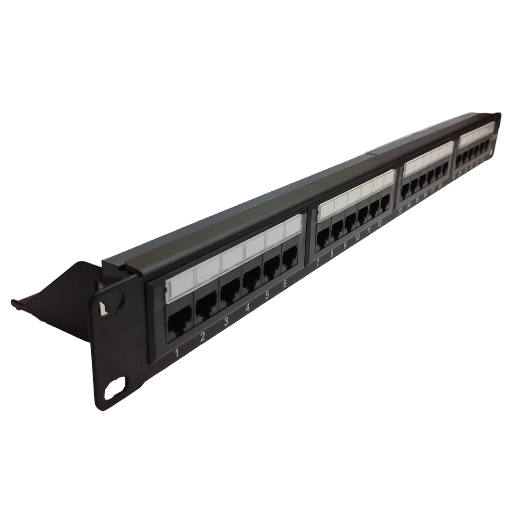 Panel de Parcheo 24 Puertos UTP Cat 6 Patch panel 1U
