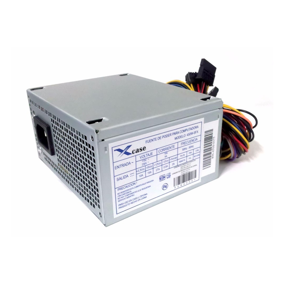 Fuente De Poder SFX Slim 450w Xcase 20 Y 24 Pines