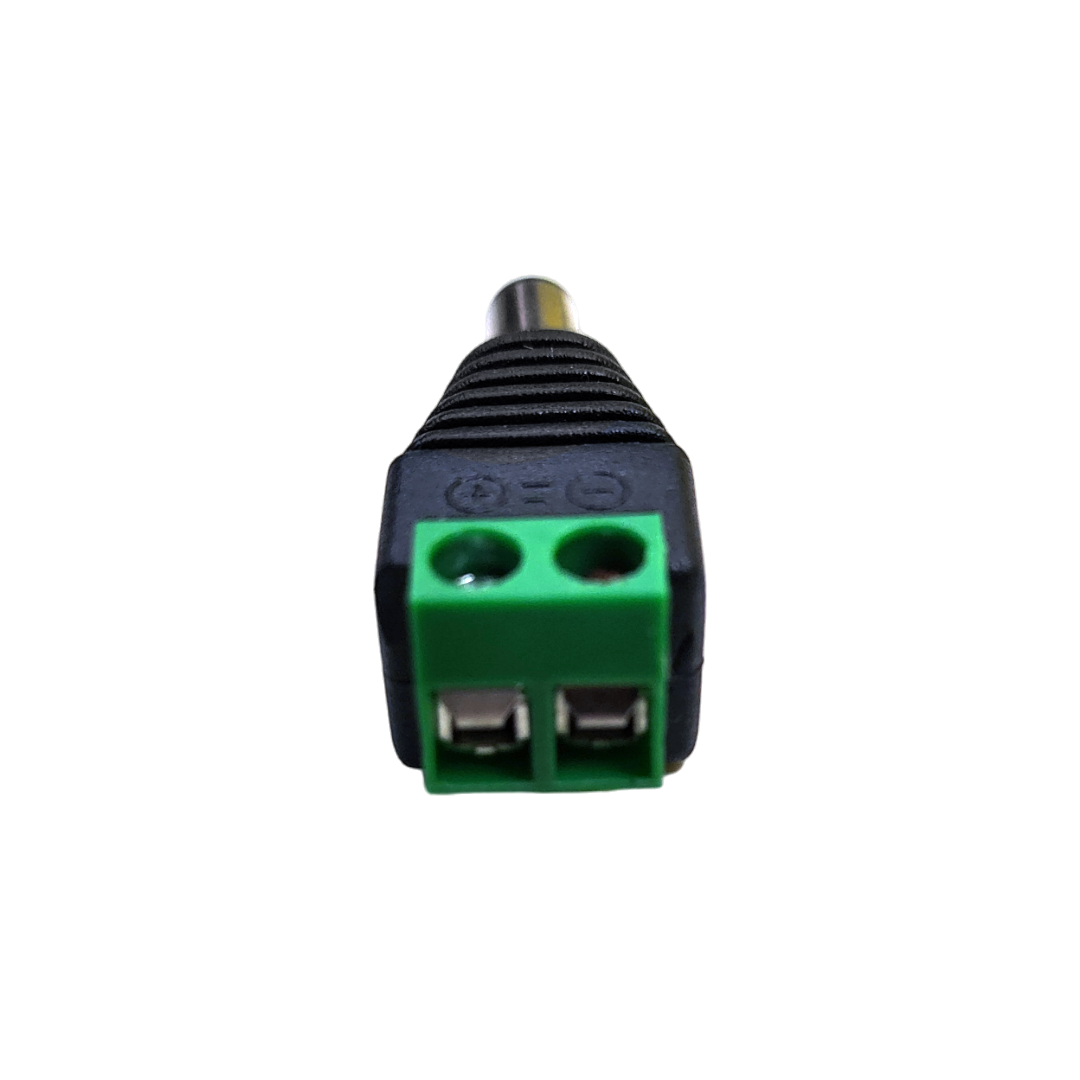 Conector Plug de 2.1mm Macho para atornillar Bolsa de 10 piezas CCTV