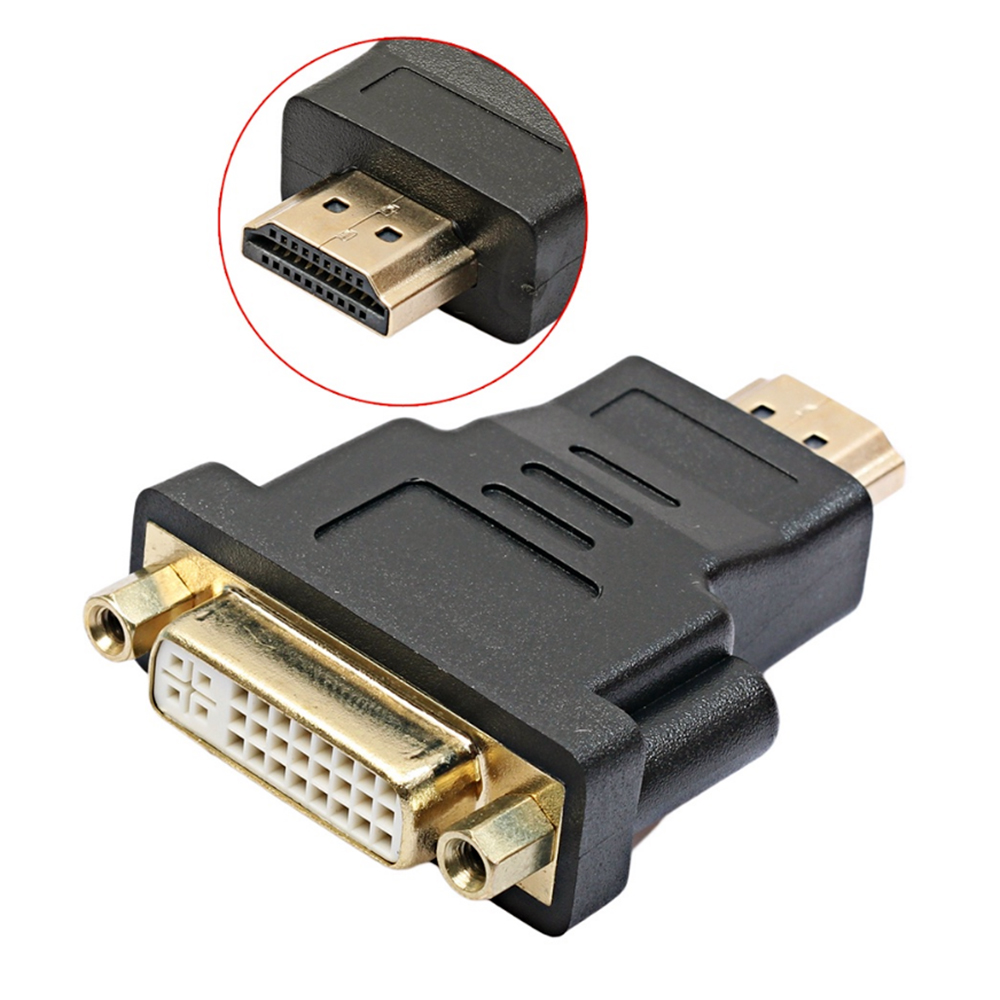 Conector convertidor DVI Hembra a HDMI macho