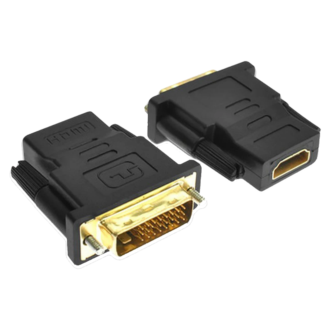 Conector convertidor DVI D Macho 24+1 a HDMI hembra