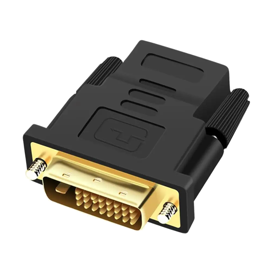 Conector convertidor DVI D Macho 24+1 a HDMI hembra