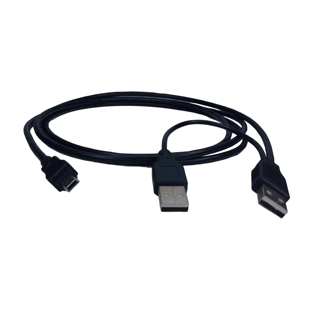 Cable USB 2.0 Doble Macho a Mini USB-B 5 Pines 1.80 metros
