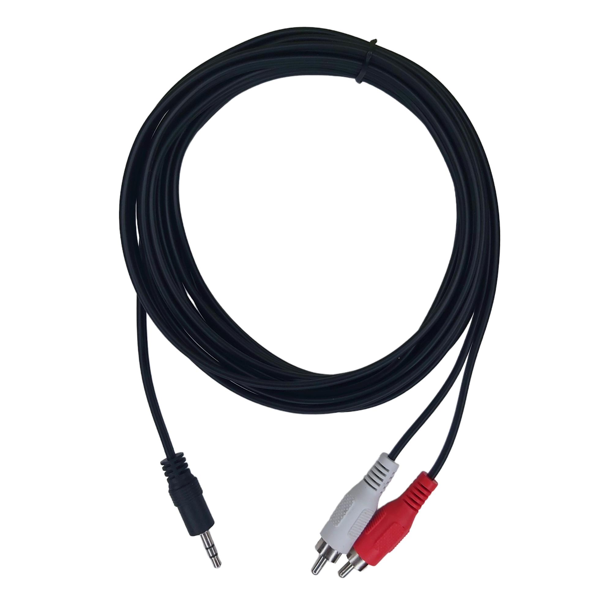 Cable De Audio Auxiliar Plug 3.5 A 2 RCA 5 Metros