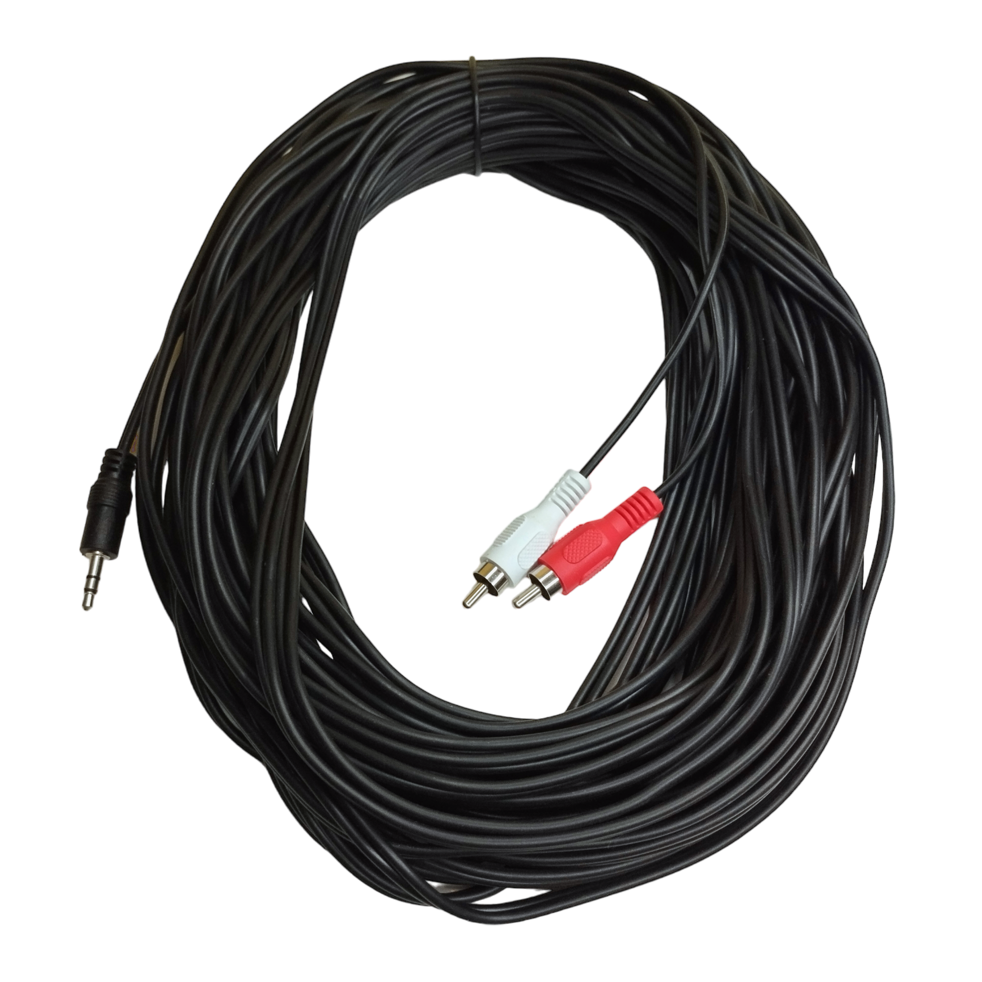 Cable De Audio Auxiliar Plug 3.5 A 2 RCA 20 Metros