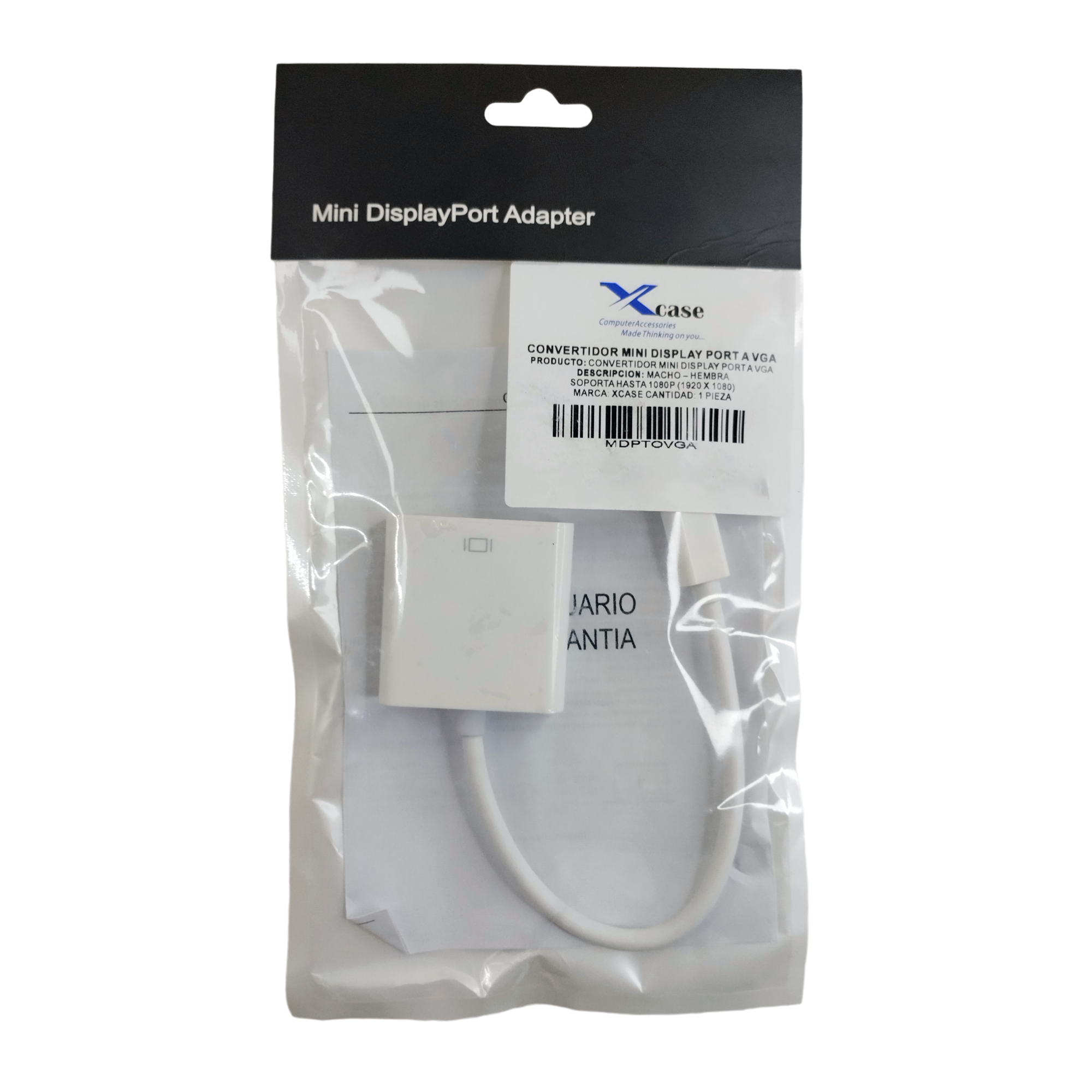 Convertidor Mini DisplayPort a VGA 1080p