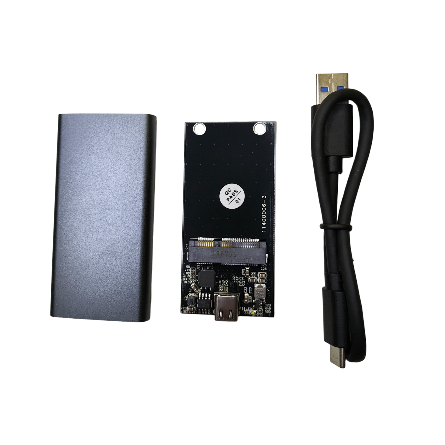 Gabinete Case SSD Micro Sata mSATA USB 3.0 Gris Xcase