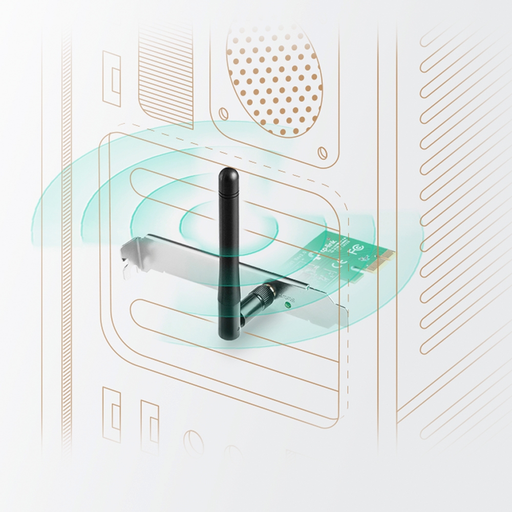 Antena Wifi PCIe X1 TL-WN781ND TP Link 150mbps 2Dbi