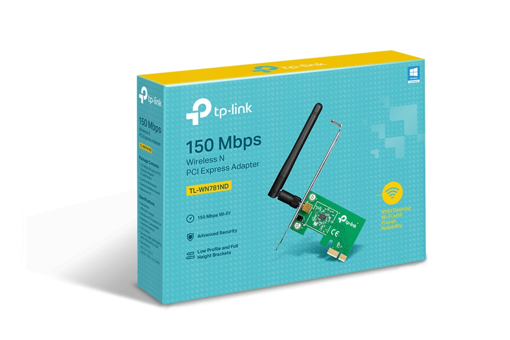 Antena Wifi PCIe X1 TL-WN781ND TP Link 150mbps 2Dbi