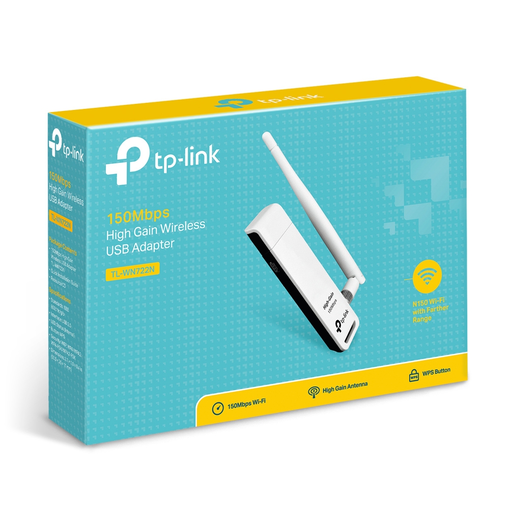 Antena Wifi Usb Tl-wn722n Tp Link 150mbps 4Dbi