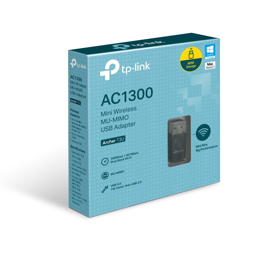 Antena Wifi Usb Archer T3U Tp Link Doble banda 2.4GHz 5GHz