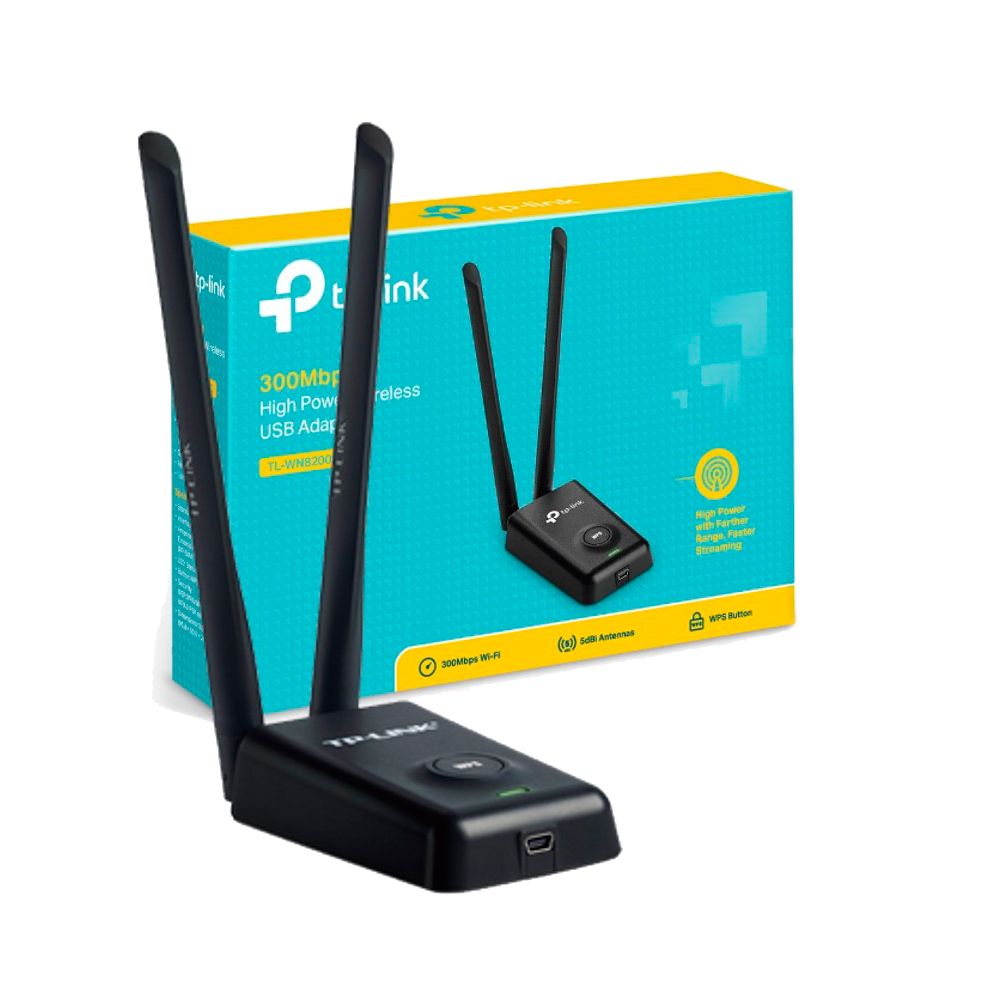 Antena Usb Wifi Rompe Muros Tp Link 300mbps 2w Tl-wn8200nd