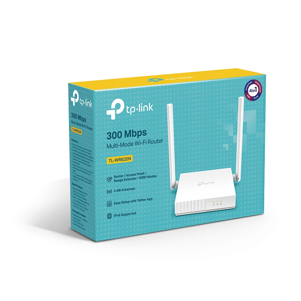 Router Inalambrico TP Link 300mbps TL-WR820N 3 RJ45