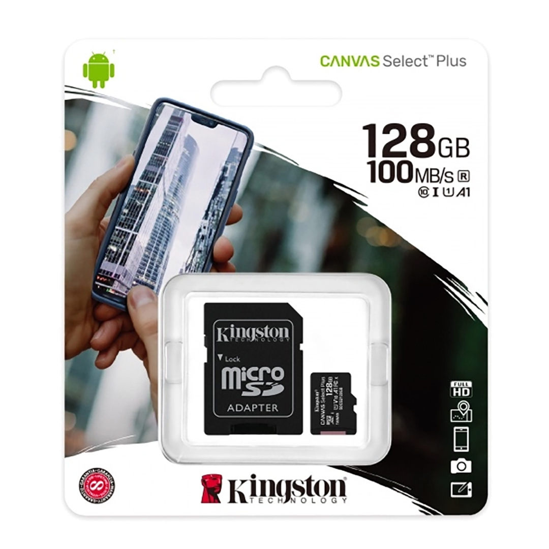 Memoria Micro SD Kingston 128gb Ush-I Clase 10 Ultra Rapida