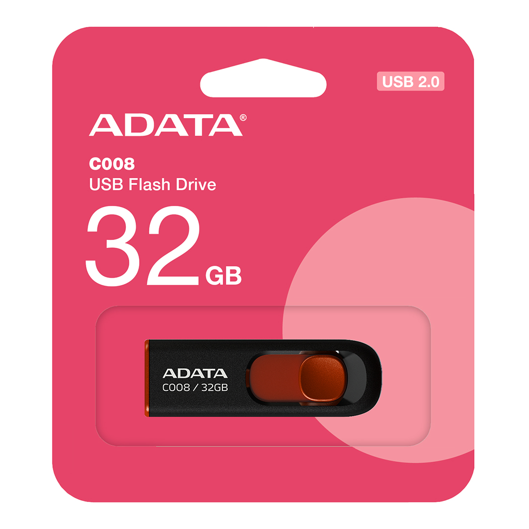 Memoria USB 2.0 Adata 32GB C008 Retráctil