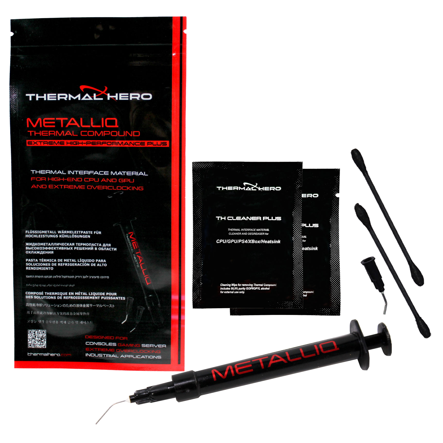 Pasta Termica Thermal Hero Metalliq Metal Liquido 80w/m-k Jeringa 1g