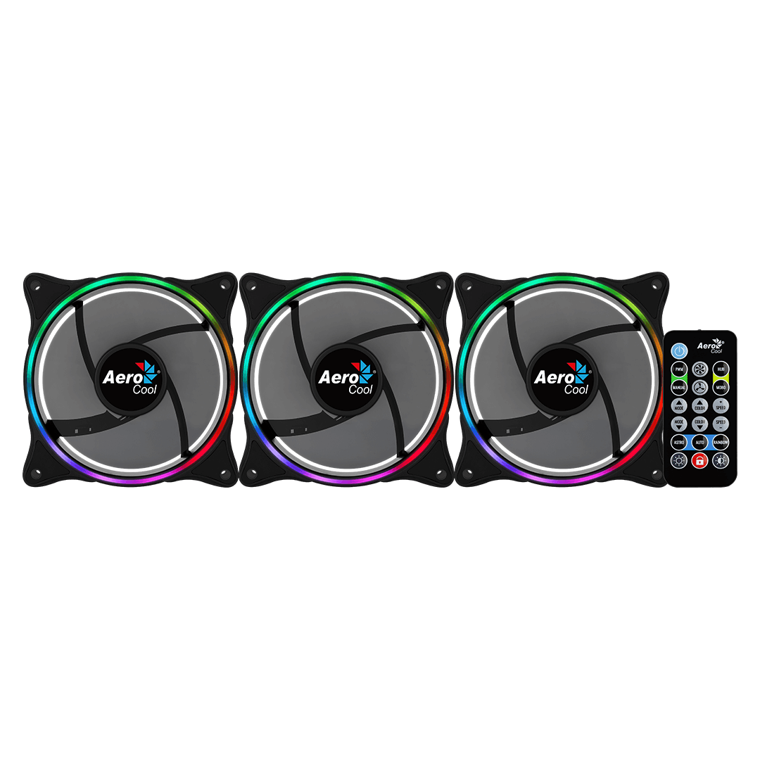 Kit Ventilador ARGB 120mm Aerocool Eclipse 12 Pro 6 Pines 1000rpm