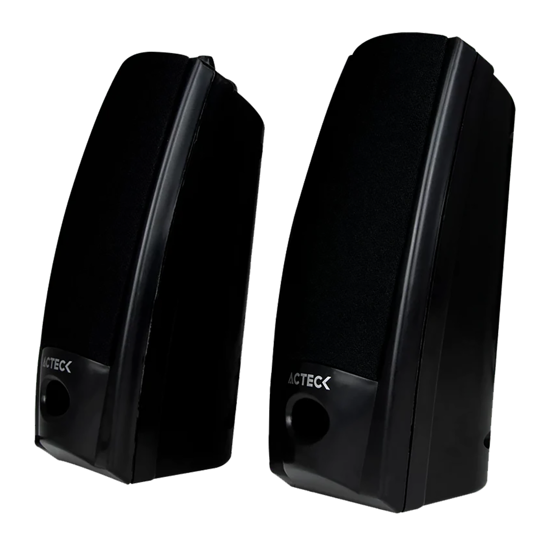 Bocinas Acteck AX-2500 6w RMS 3.5mm Alimentación 110v
