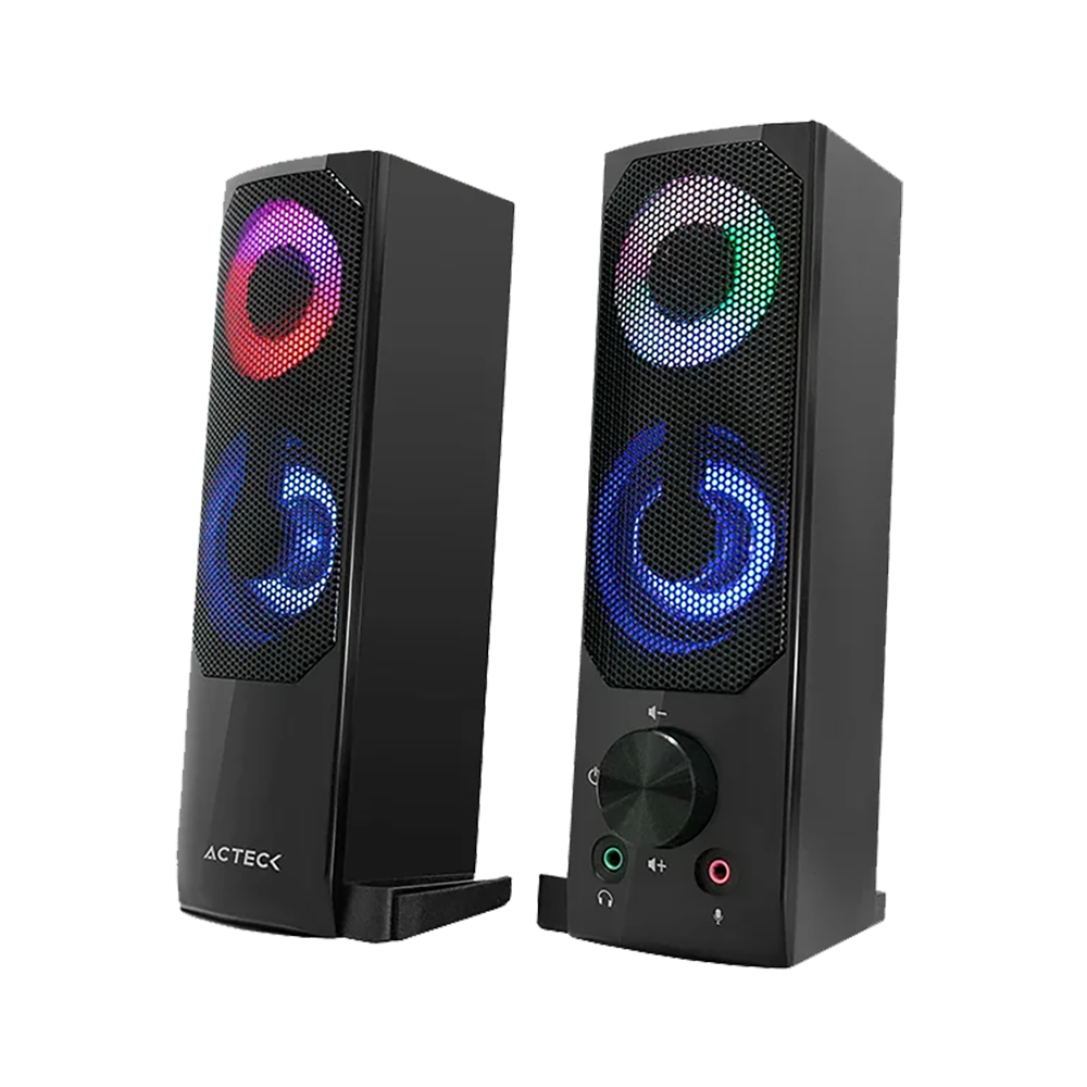 Bocinas Acteck Elant Brick AS450 6w RMS 3.5mm + USB Estéreo