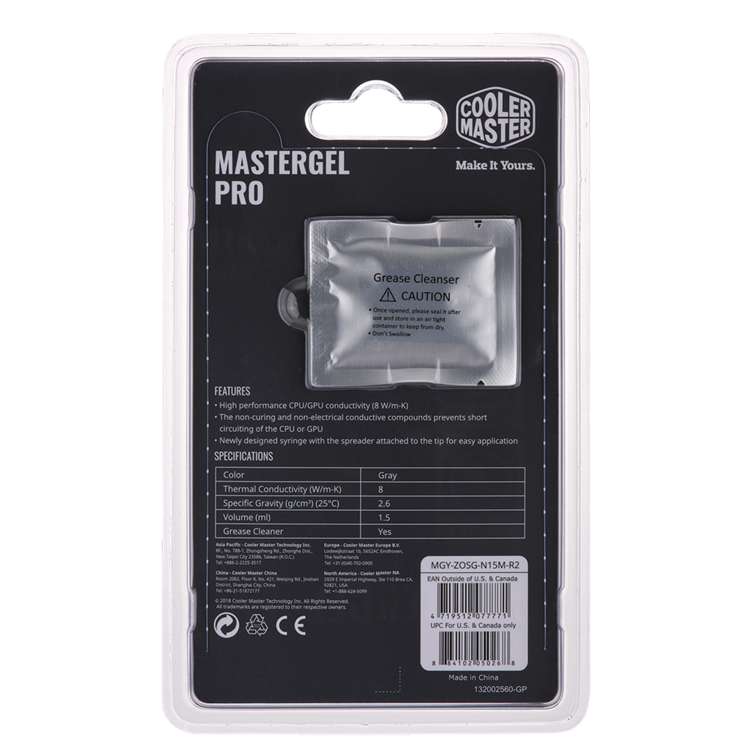 Pasta Termica Cooler Master Mastergel Pro Jeringa 8w/m-k