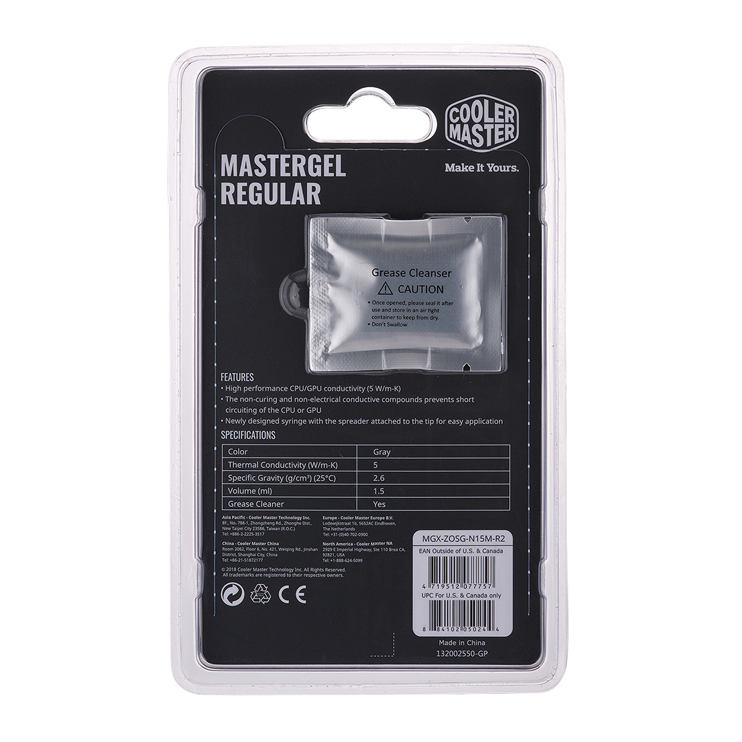 Pasta Termica Cooler Master Mastergel Regular Jeringa Ps4 Xbox