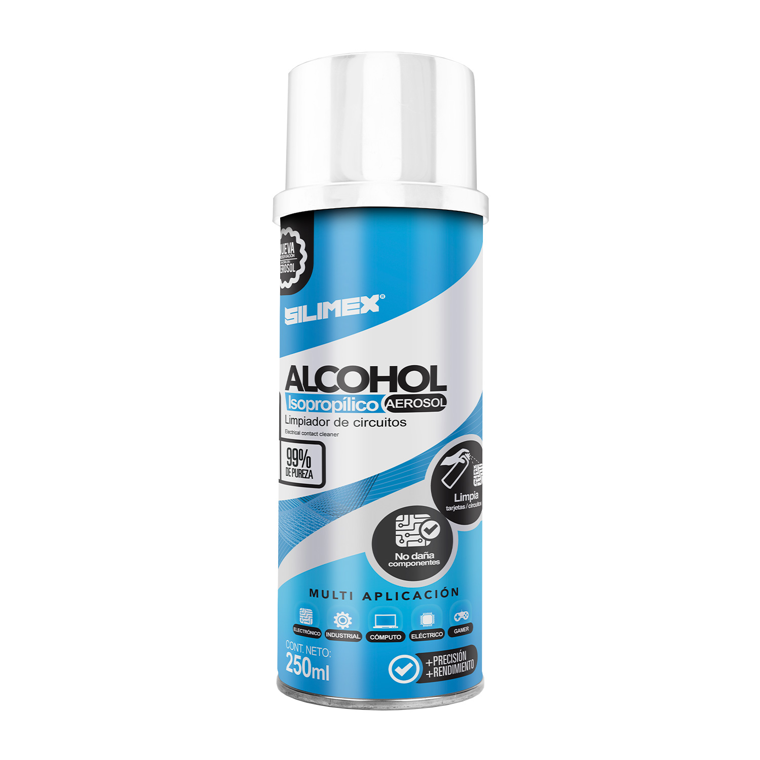 Alcohol Isopropílico en Aerosol 250 ml Silimex
