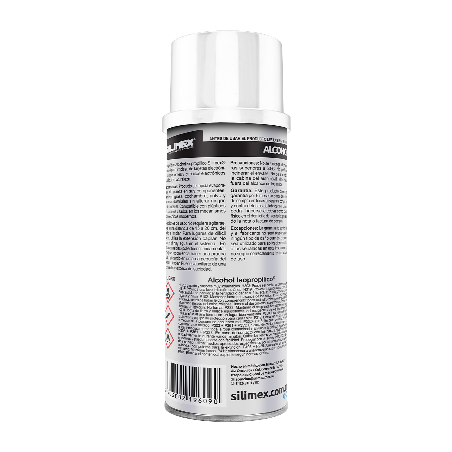 Alcohol Isopropílico en Aerosol 250 ml Silimex