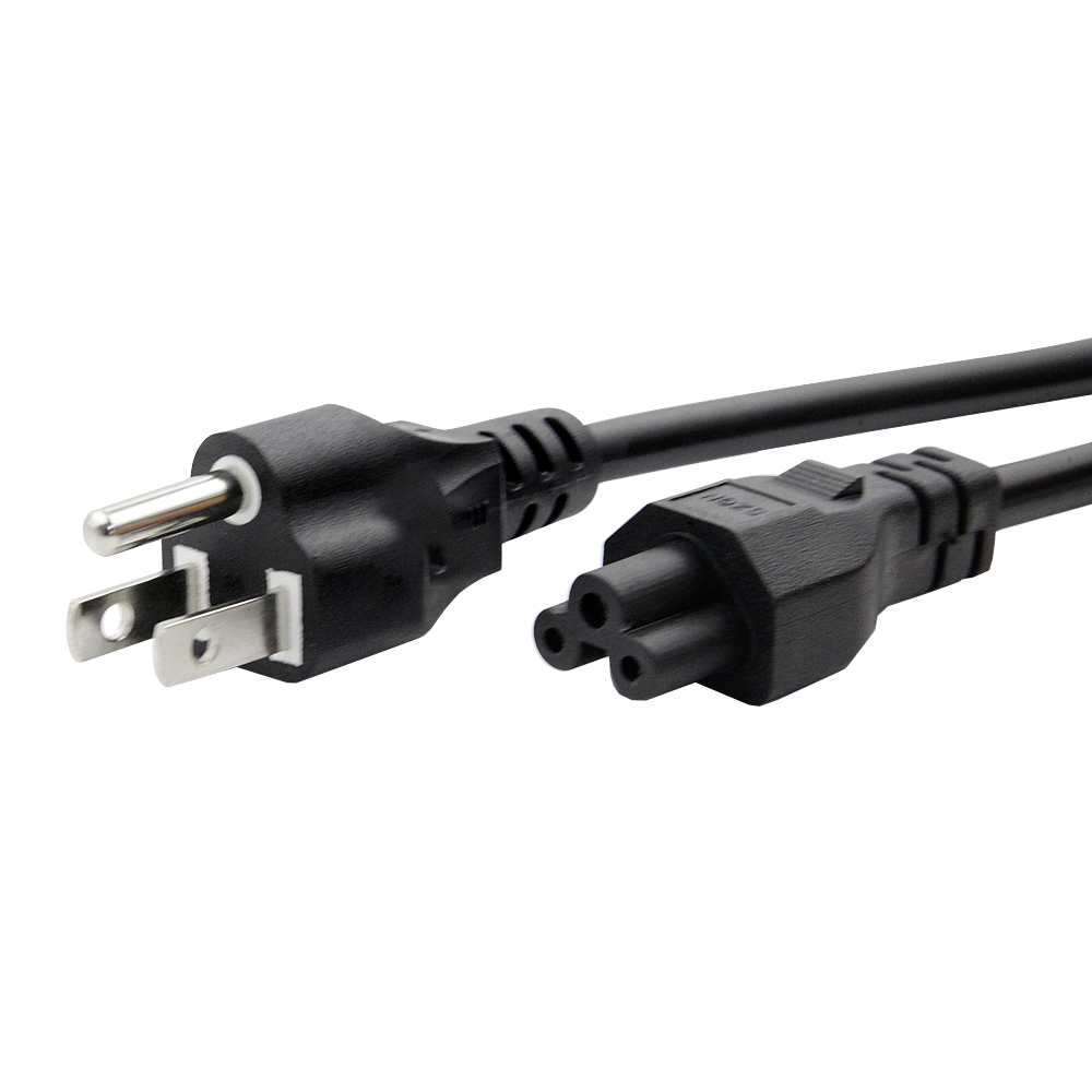 Cable De Alimentación Trifasico Tipo Trebol Laptop Monitor