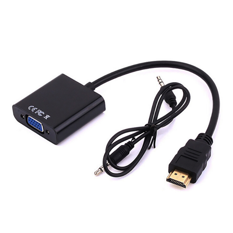 Convertidor Hdmi A Svga 15 Cm + Audio 3.5mm 1080p