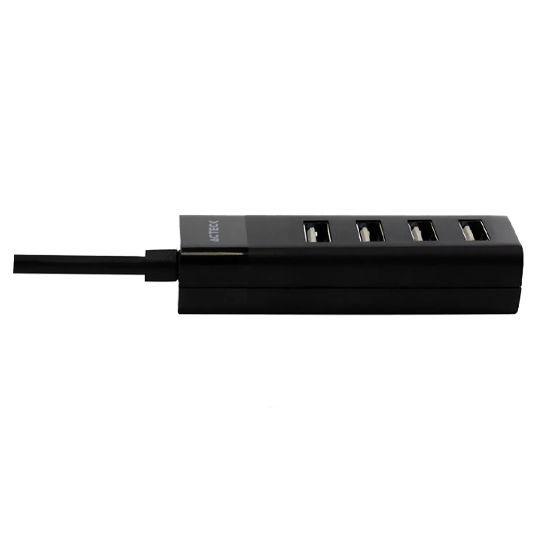 Hub USB Acteck de 4 Puertos USB 2.0 Portátil 